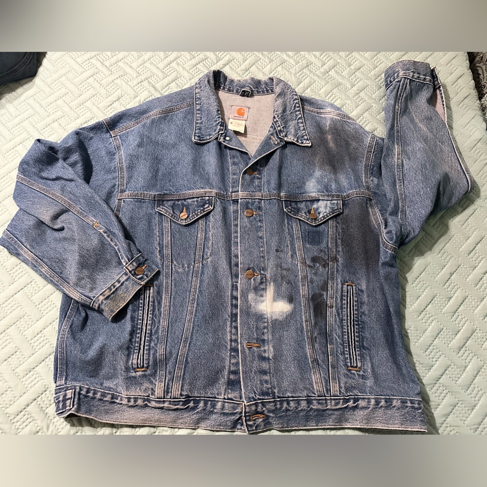 Vintage Carhartt Blue Denim Jacket